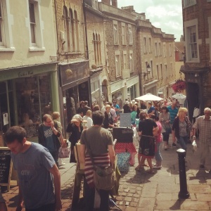 Monthly independent market in Frome, Somerset